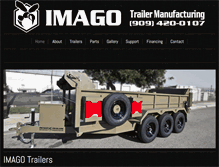 Tablet Screenshot of imagotrailers.com
